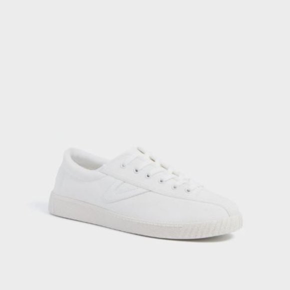 NWT New Tretorn Nylite White Canvas Sneakers Size 6.5 - Picture 2 of 11